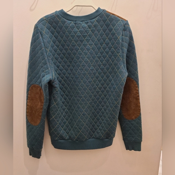 Topman Light Green Quilted Sweater - Styled as Women's Small - Picture 6 of 10